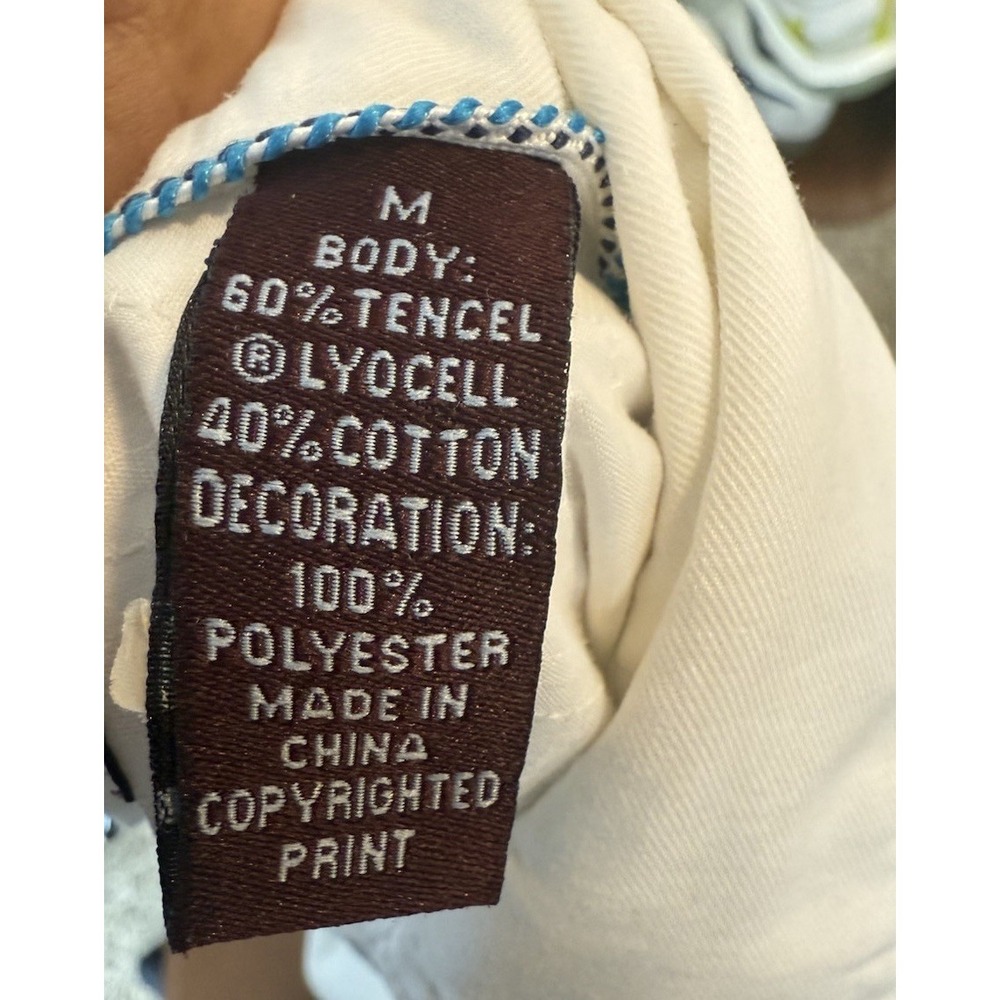 Tommy Bahama Shirt Mens Medium 18 Golf Golfer Lip Out Embroidered - Picture 4 of 8